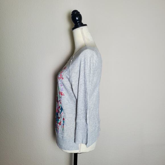 Anthropologie Gray Paint by Numbers Sweatshirt XS - Picture 3 of 7